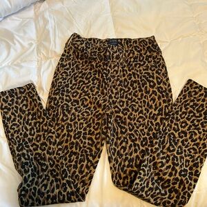 J. Crew Leopard Print Skinny Pants